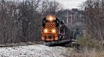 WE 7023 traverses the Cascade Locks Trestle.